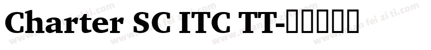 Charter SC ITC TT字体转换